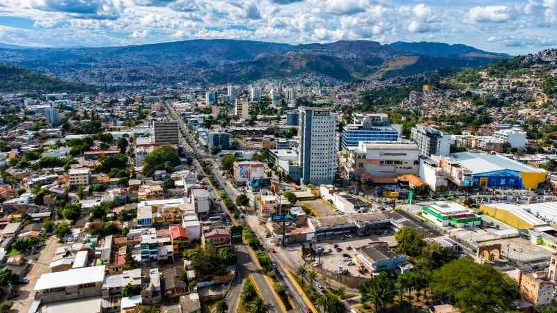 Vista urbana de Tegucigalpa, Honduras