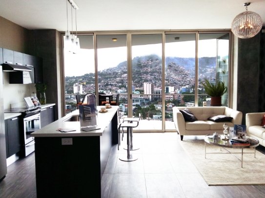 Vista arquitectónica de Altia Residences en Tegucigalpa